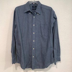 Dockers No Wrinkles Button Front Shirt Mens Sz Med